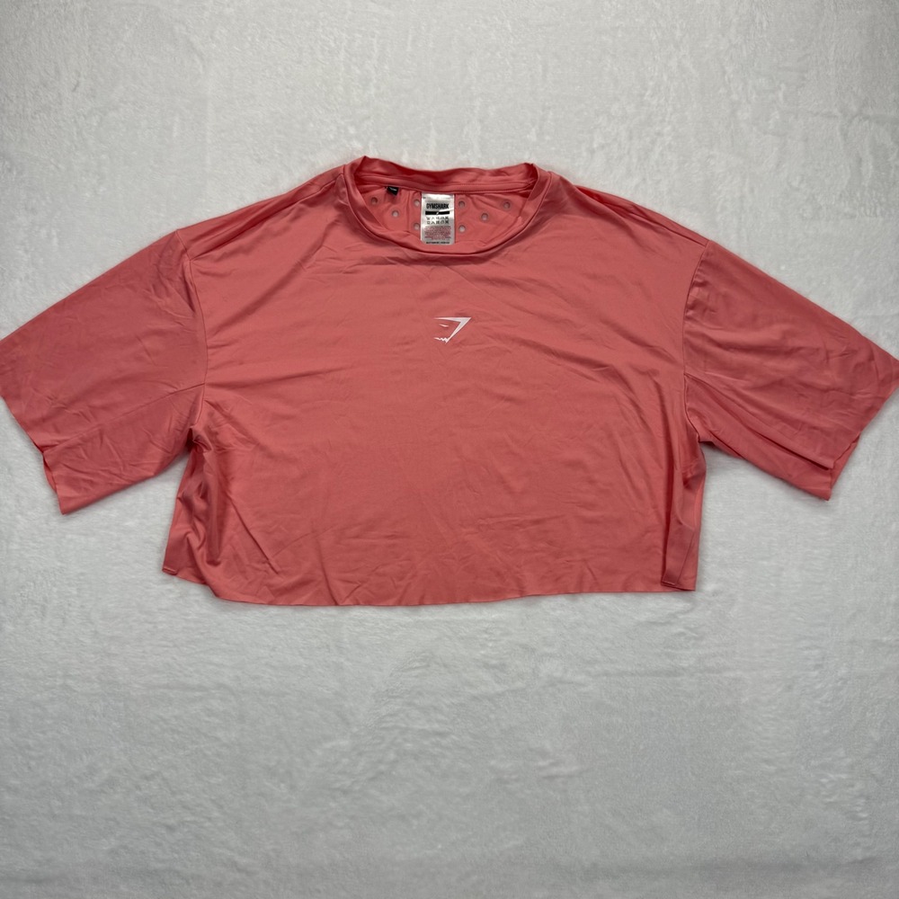 Gymshark Cropped Training T-Shirt Vented Back Short Sleeve‎ Top Small